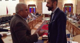 محمد أزلماط رئيس المجلس الإقليمي لصفرو يستقبل وفد من مجلس Departement d’Ille et Vilaine الفرنسي الذي يقوم بزيارة عمل