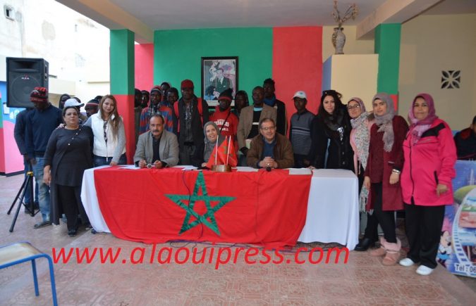 جمعية الأيادي البيضاء للعمل الإجتماعي والإنساني تنفتح على المهاجرين الغير نظاميين بمناسبة احتفالها بأسبوع المهاجر