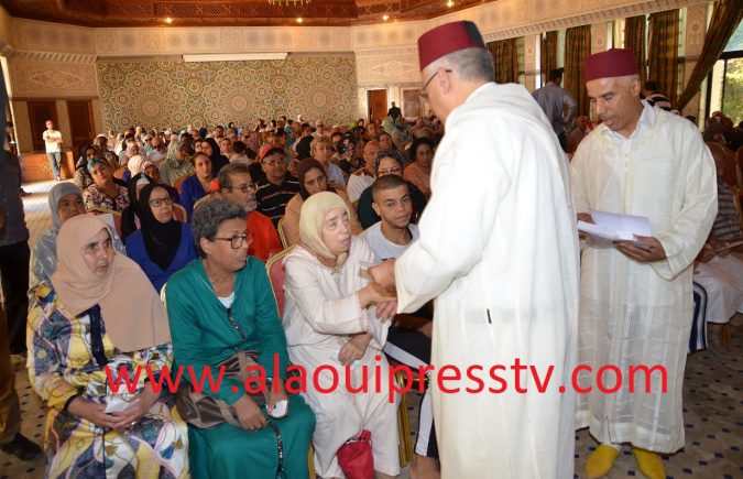 هبة ملكية للمكفوفين والأسر المعوزة ومرضى القلب والقصور الكلوي بفاس بمناسبة الإحتفال بموسم المولى إدريس الأزهر
