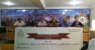 نص البيان الختامي للمؤتمر الإقليمي للجامعة الوطنية للصحة بفاس