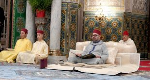 أمير المؤمنين نصره الله يترأس حفل إحياء ليلة المولد النبوي الشريف بمسجد حسان بالرباط
