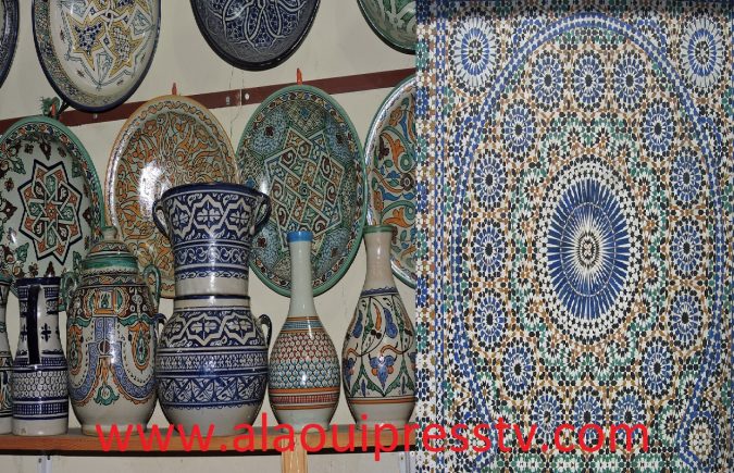 المعرض الوطني الأول للفخار والزليج بفاس تحت شعار : “قطاع الفخار والزليج التقليدي مساهمة وازنة في المنظومة الاقتصادية”